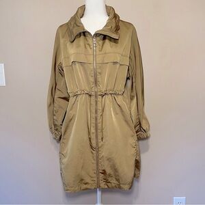 Zara Women’s Lightweight Chartreuse Parka Gold